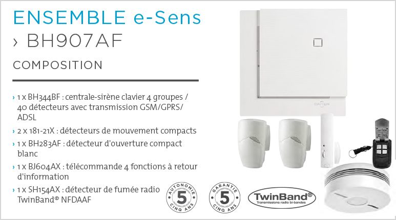 Alarme Sans Fil Daitem e-sens BH907AF