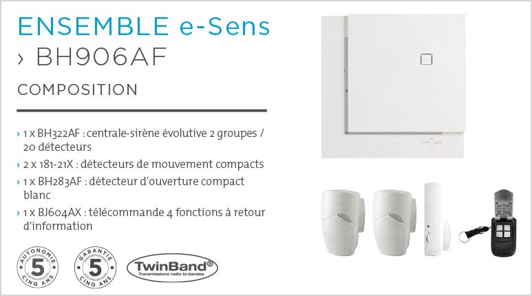 Alarme Sans Fil Daitem e-sens BH906AF