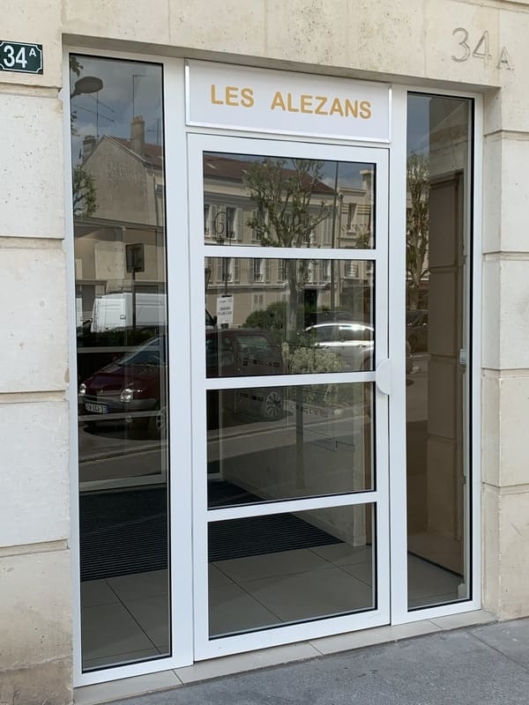 Porte Acier Entrée de Hall Chantilly Oise