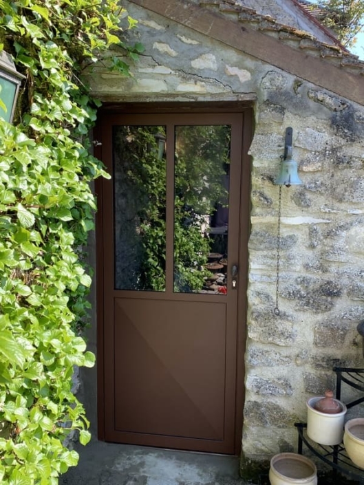 Porte acier Vitrée, Villers Saint Frambourg, Oise