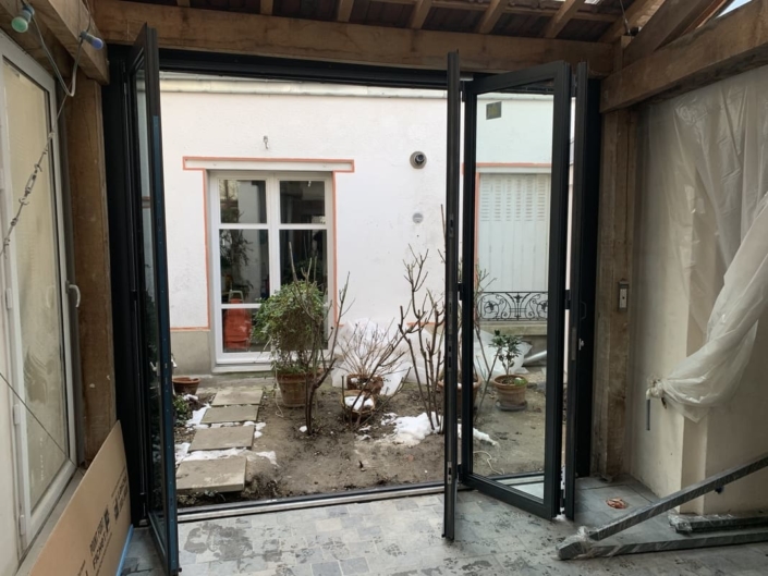 Porte Acier accordéon - repliable